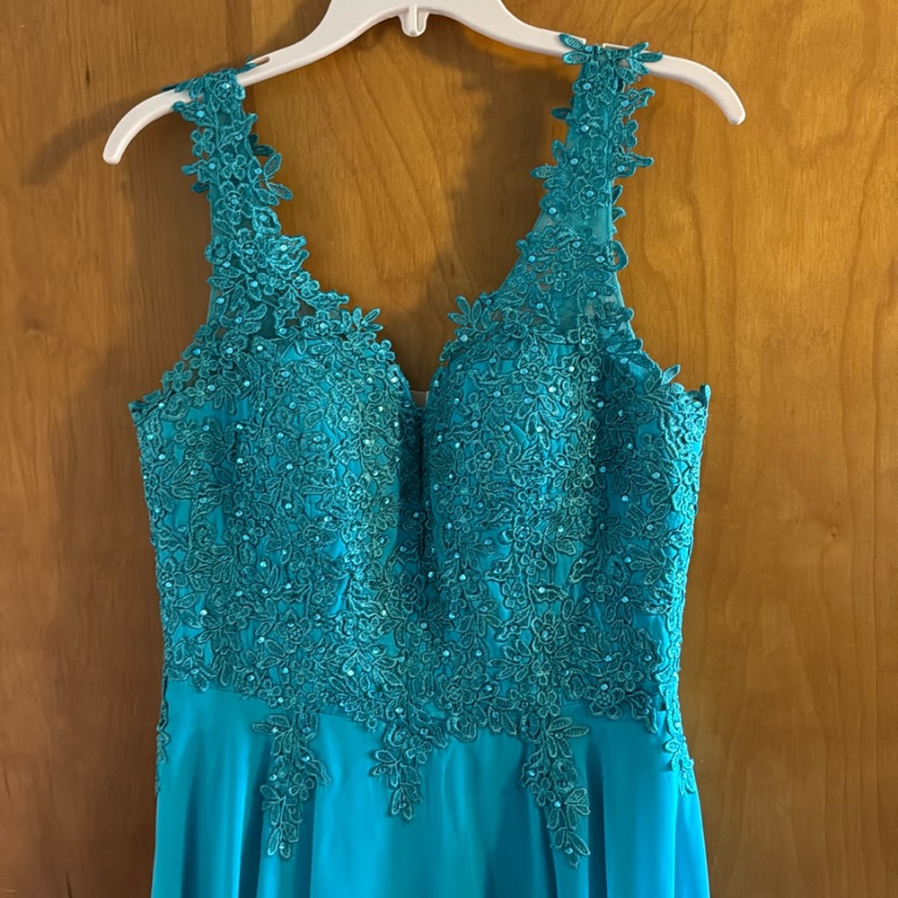 V-neck Bridesmaid Dress